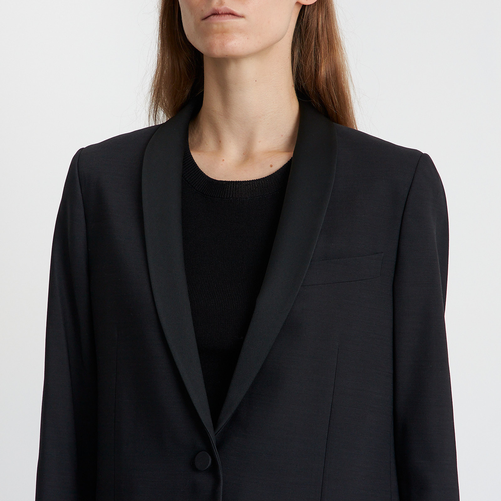 Пиджак черного цвета Valentino - фото из каталога магазина брендовой одежды Second Friend Store Пиджак Valentino - купить оригинал в секонд-хенде SFS - 4