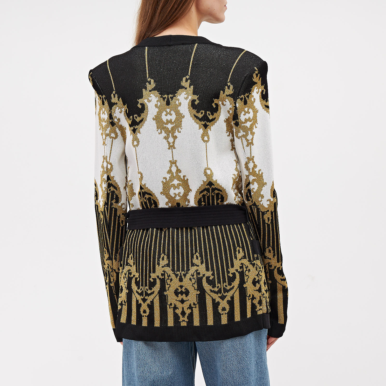Кардиган черного цвета Balmain - фото из каталога магазина брендовой одежды Second Friend Store Кардиган Balmain - купить оригинал в секонд-хенде SFS - 3